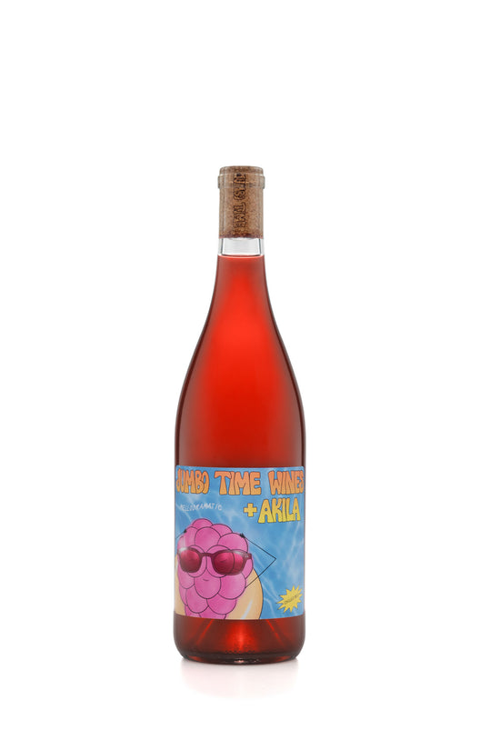 Akila x Jumbo Time Mellodramatic Wine + Glasses